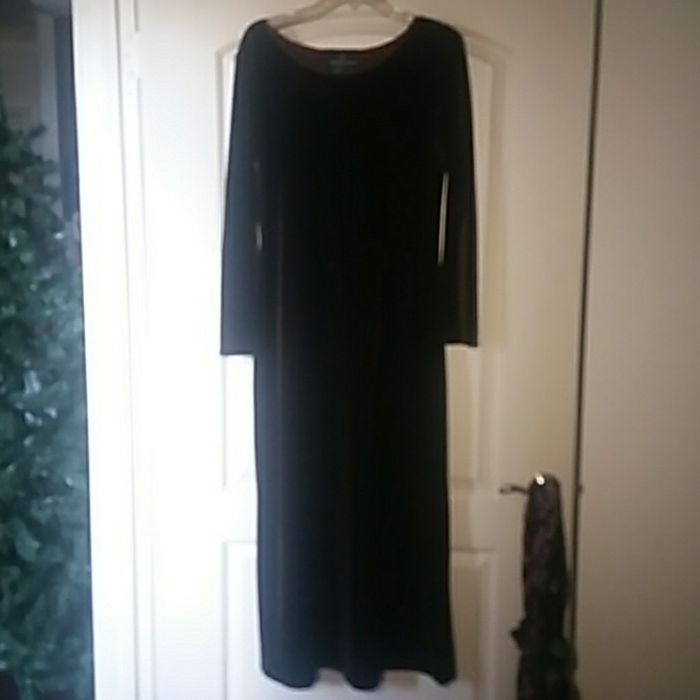 $ FIRM. Chocolate Velvet Maxi Dress